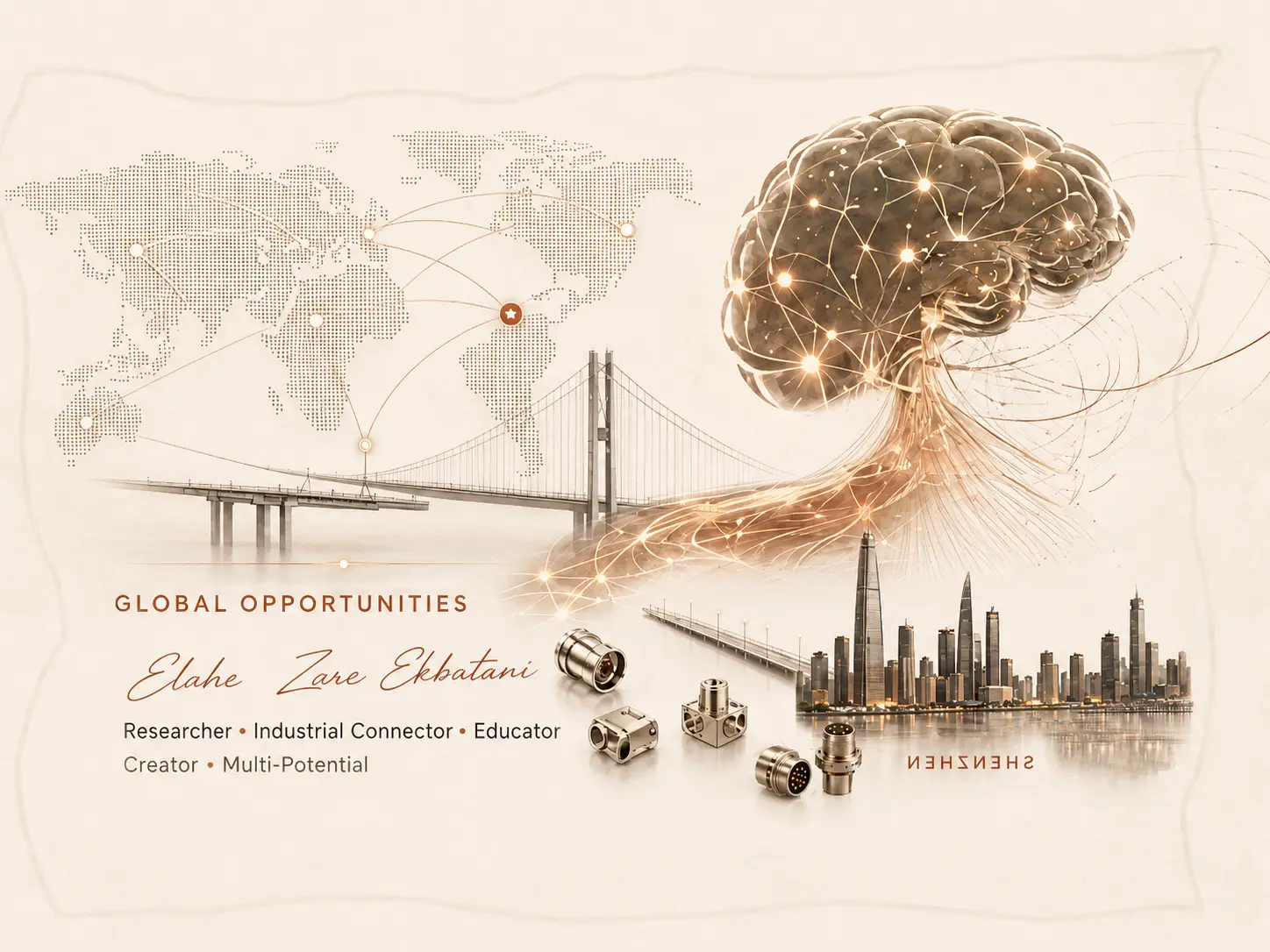 Global industrial sourcing, artificial intelligence, international connections and Shenzhen manufacturing
